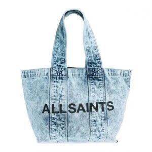 AllSaints Blue Denim Tote Bag